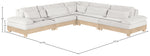 Turin - Chenille Fabric Upholstered Modular Sectional - White