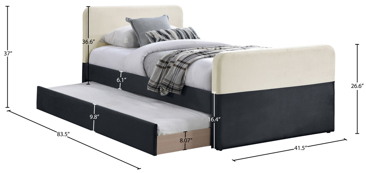Ivy - Twin Trundle / Storage Bed
