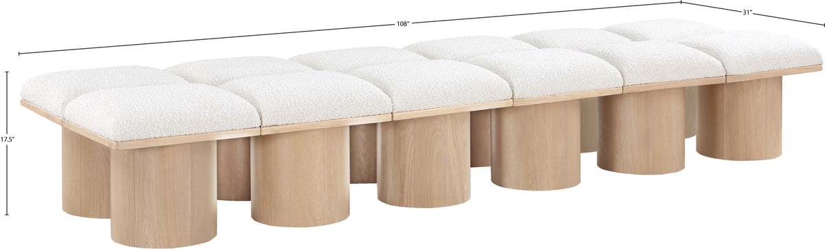 Pavilion - 12 Piece Modular Bench With Natural Base