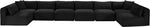 Shaggy - 8 Piece Modular U-Shaped Armless Sectional