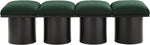 Pavilion - 4 Piece Modular Bench With Black Base