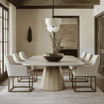 Vela - Modern Ceramic + Brass Dining Table by VIG Furniture - View 6
