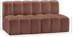 Arc - Faux Leather 2 Seats Modular Sofa