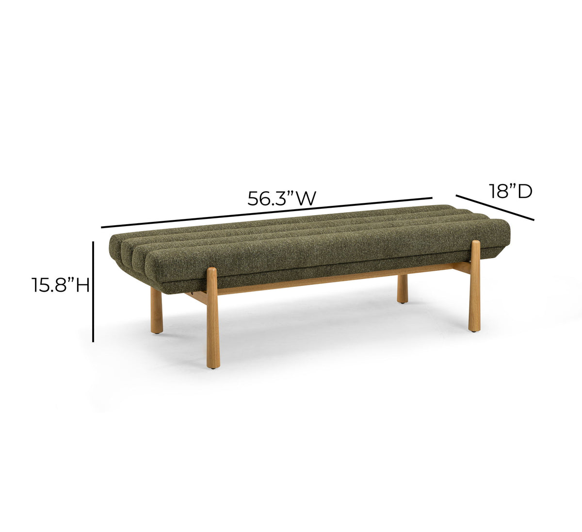 Julianna - Textured Fabric Bench