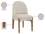 Torino - Upholstered Dining Chair With Brushed Brown Base (Set of 2)