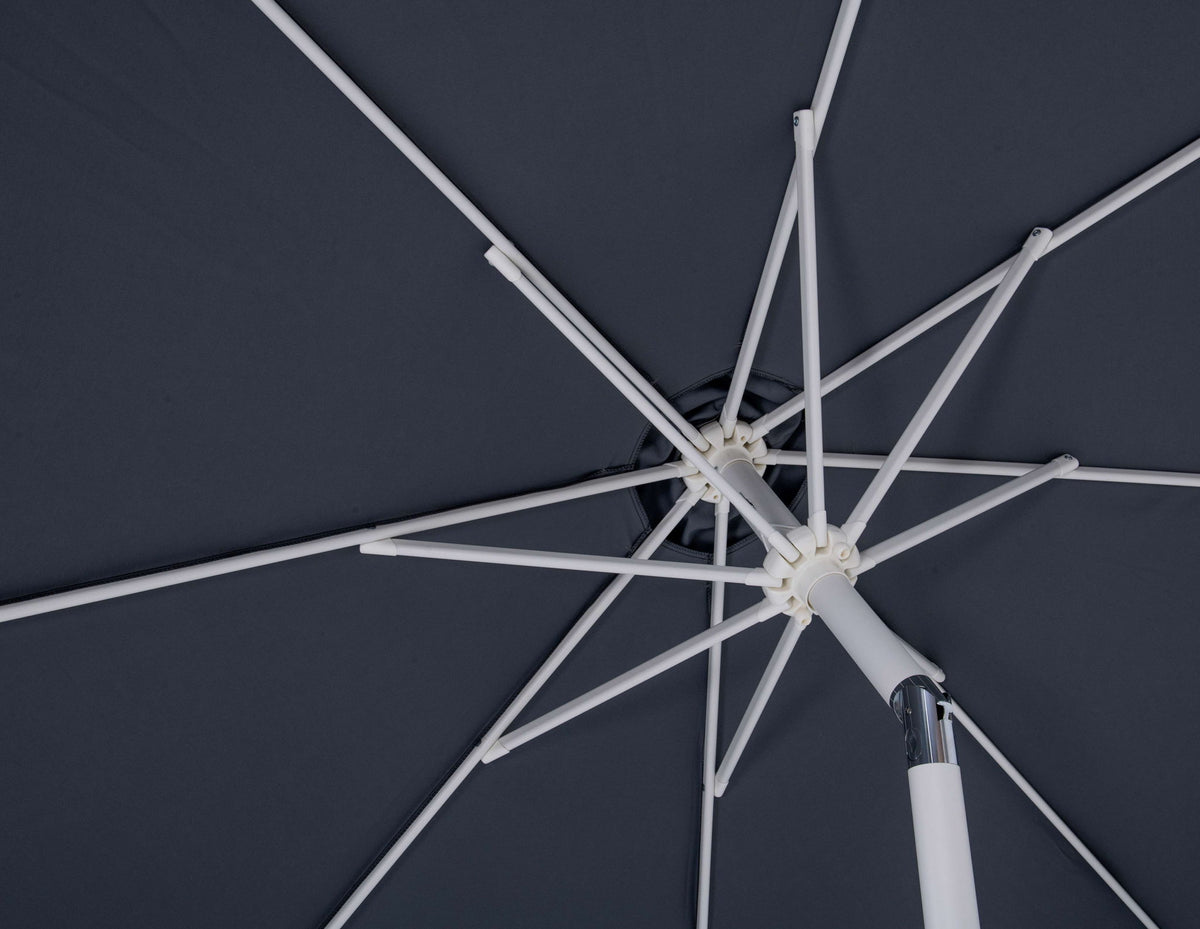 Fiji - Aluminum Patio Umbrella With Square Black And White Base