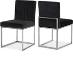 Giselle - Dining Chair with Chrome Base (Set of 2)