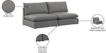 Mackenzie - Modular Sofa Armless - 2 Seats