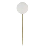 New Moon - Sconce - White / Bright Brass