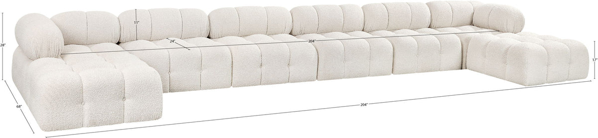 Ames - 8 Piece Fabric Modular Sectional