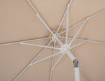 Fiji - Aluminum Patio Umbrella With Square Teak And White Base