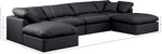 Indulge - Faux Leather 6 Piece Modular Double Chaise Sectional