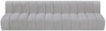 Arc - Boucle Fabric 4 Seats Modular Sofa