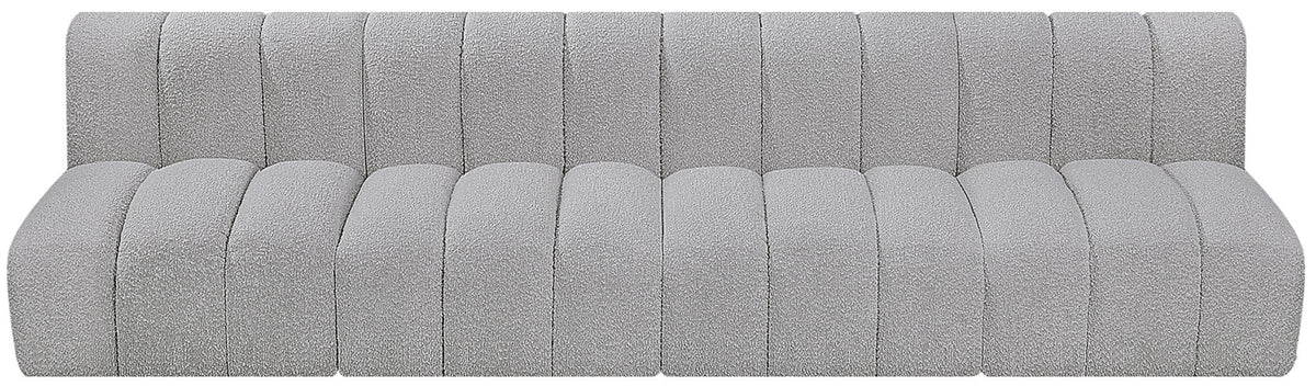 Arc - Boucle Fabric 4 Seats Modular Sofa