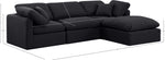 Indulge - Linen 4 Piece Modular Sectional With Chaise