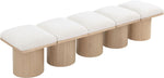 Pavilion - 5 Piece Modular Bench With Natural Base