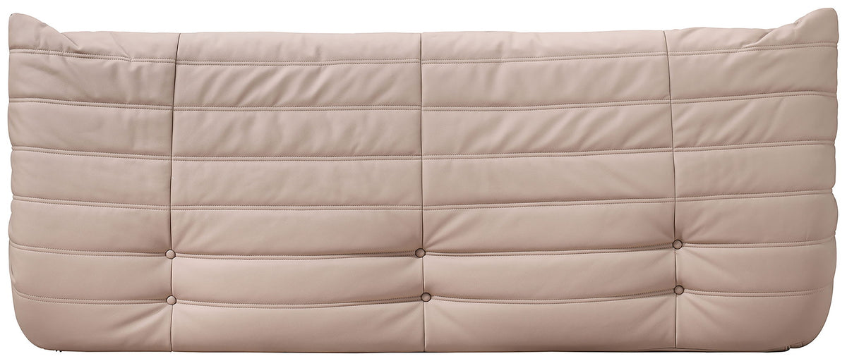 Relax - Vegan Leather 77.75" Upholstered Sofa - Tan
