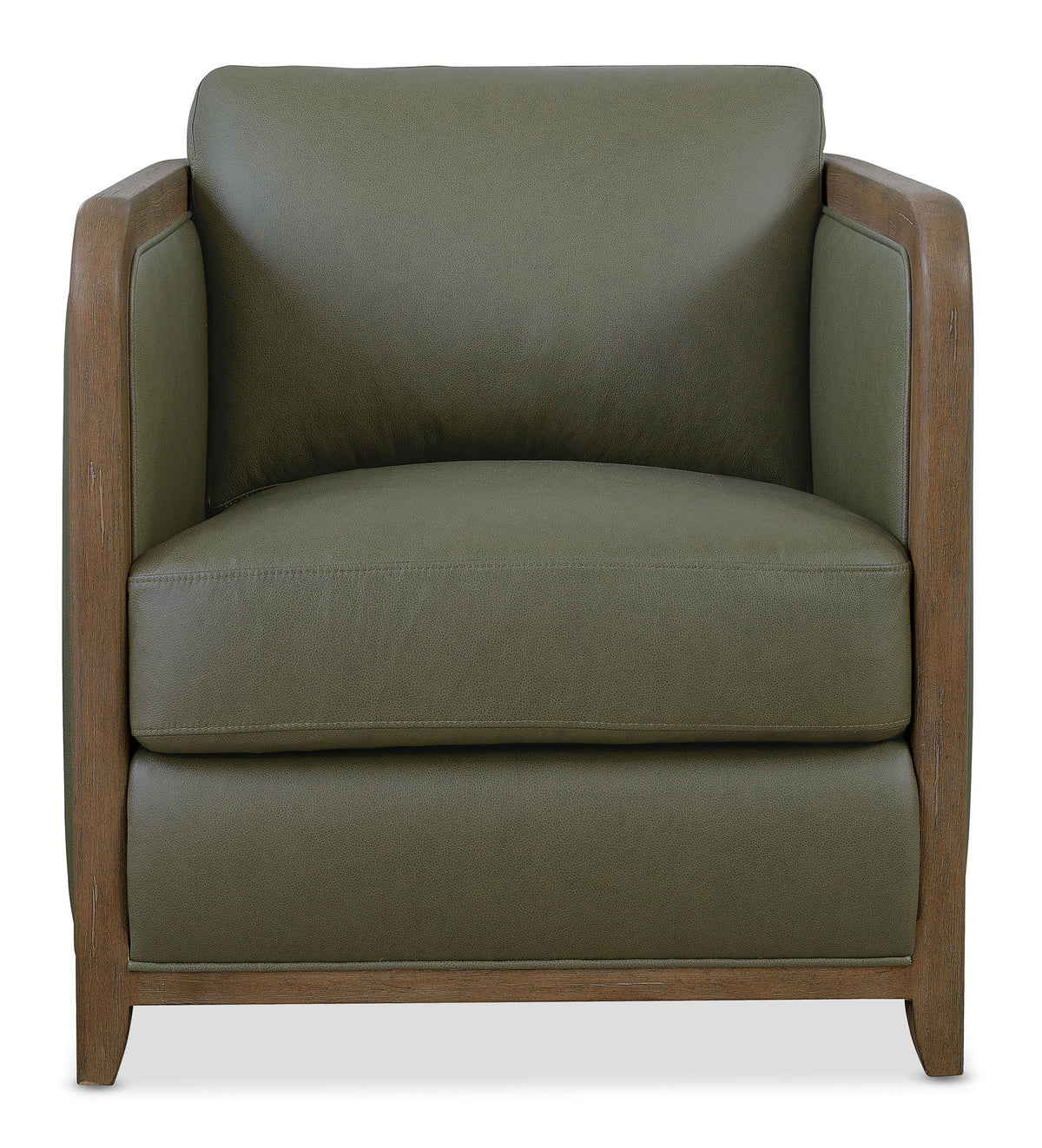 CC - Breeze Accent Chair - Dark Green / Dark Brown