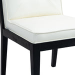 Gwendolyn - Faux Leather Dining Side Chair With Black Frame (Set of 2)