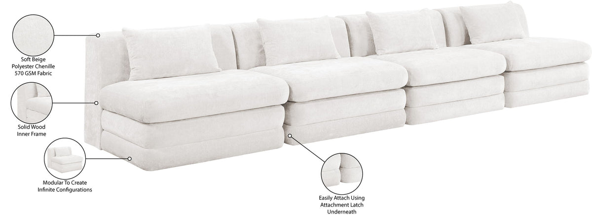 Stellar - 4 Piece Upholstered Modular Sectional