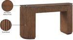 Astrid - Solid Wood And Oak Veneer Console Table
