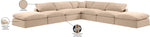 Comfy - 7 Piece Velvet Modular Corner Sectional