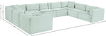 Shaggy - 9 Piece Modular U-Shaped Sectional