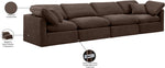 Indulge - Velvet 4 Seat Modular Sofa