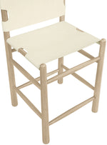 Santos - Upholstered Counter Stool With Stained Natural Base