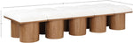 Pavilion - 10 Piece Modular Bench With Brown Base