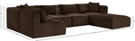 Shaggy - 6 Piece Modular U-Shaped Sectional