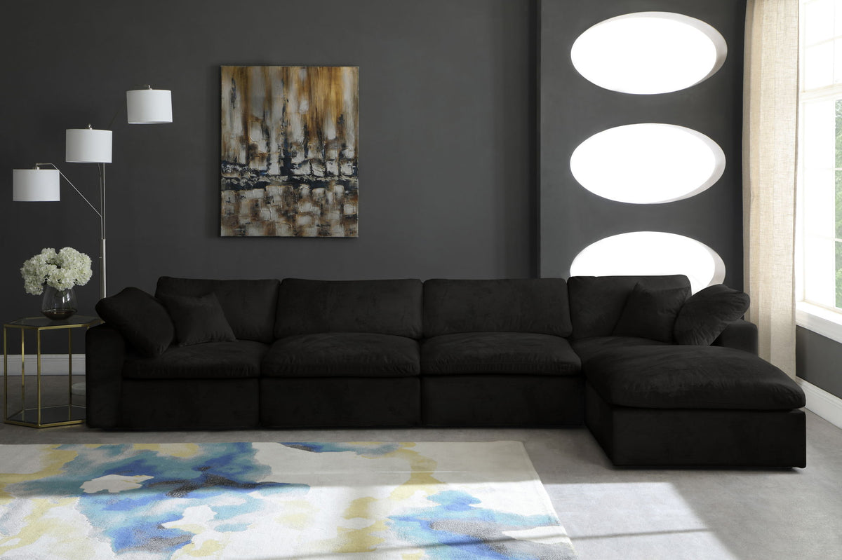 Cozy - 5 Piece Modular Sectional With Chaise
