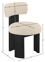 Atelier - Vegan Leather Upholstered Dining Chair (Set of 2) - Black Frame