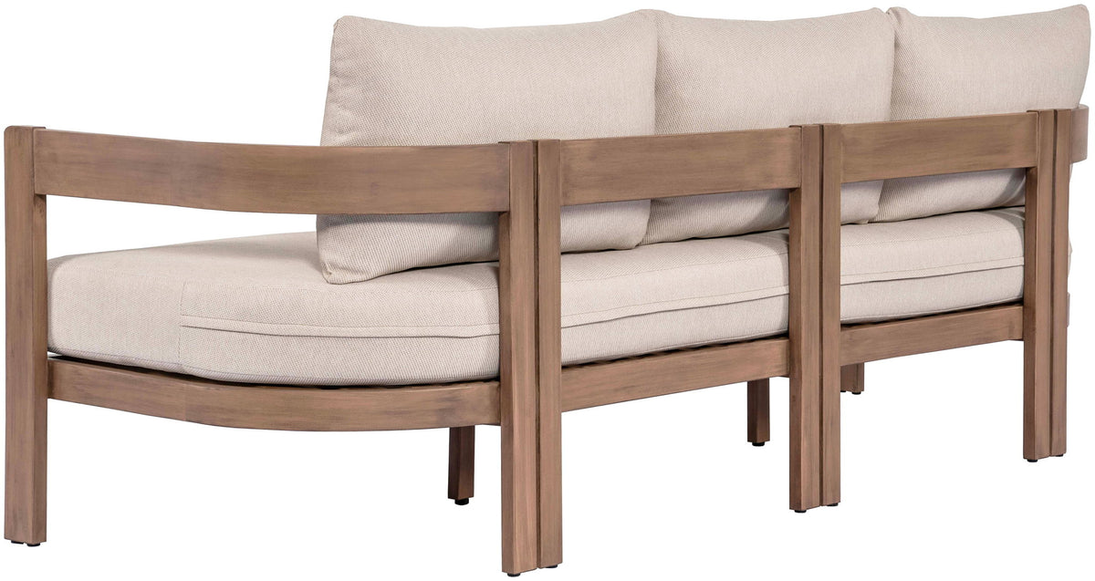 Newport - Water Resistant Fabric 86.75" Upholstered Outdoor Patio Sofa