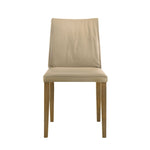 Velena - Full Back Top Grain Leather Upholstered Wood Dining Chairs (Set of 2) - Khaki