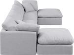 Indulge - Linen 6 Piece Modular Double Chaise Sectional