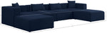 Cube - Linen 6 Piece Modular Double Chaise Sectional