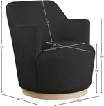 Clarita - Boucle Swivel Accent Chair