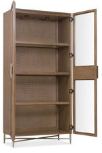 Sonnet - Display Cabinet - Dark Gray / Light Brown