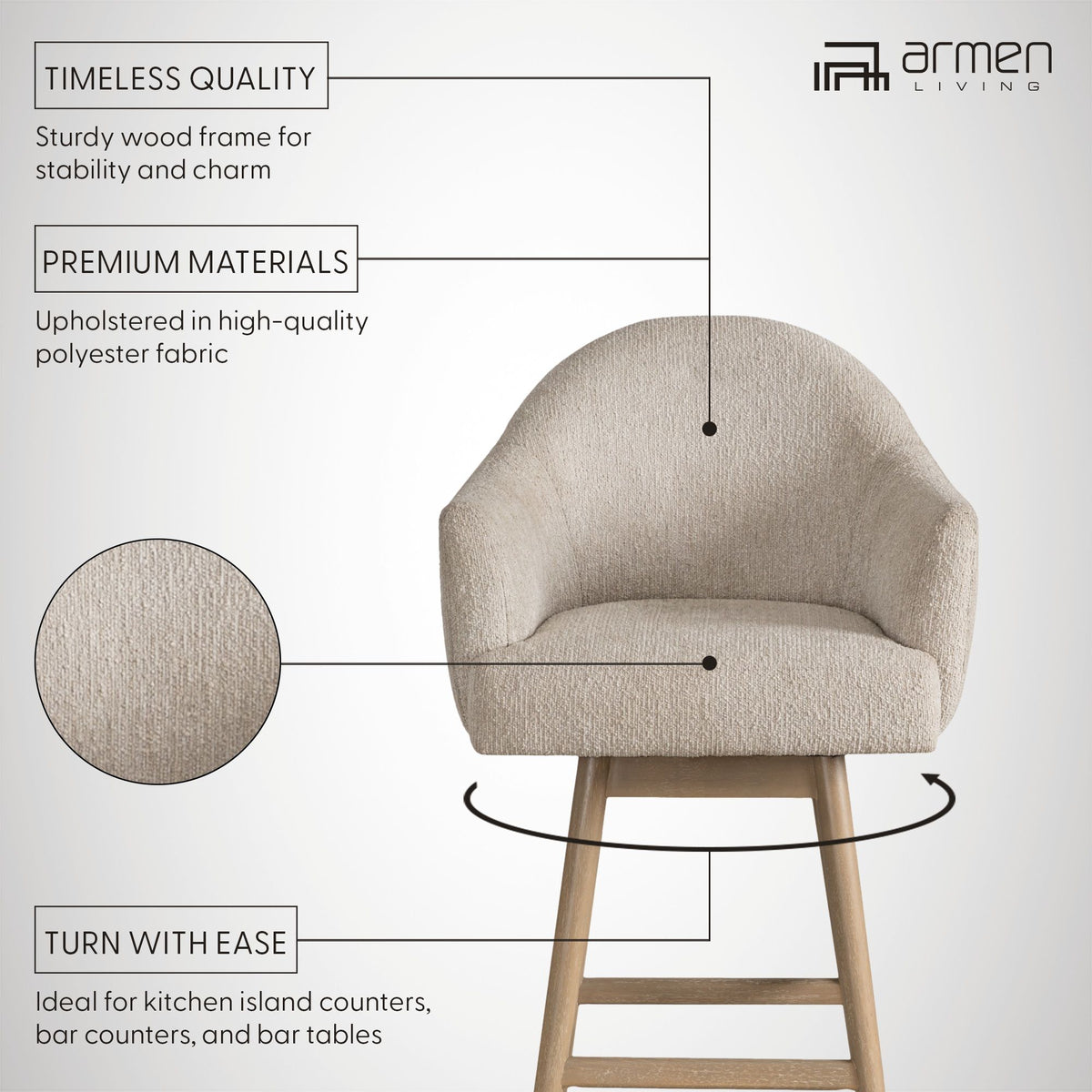 Jaxon - Swivel Barstool