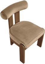 Arienzo - Performance Fabric Upholstered Dining Chair (Set of 2) - Walnut Base