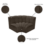 Arc - Boucle Fabric 2 Piece Modular Sofa