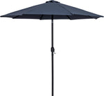 Fiji - Aluminum Patio Umbrella With Square White And Black Base