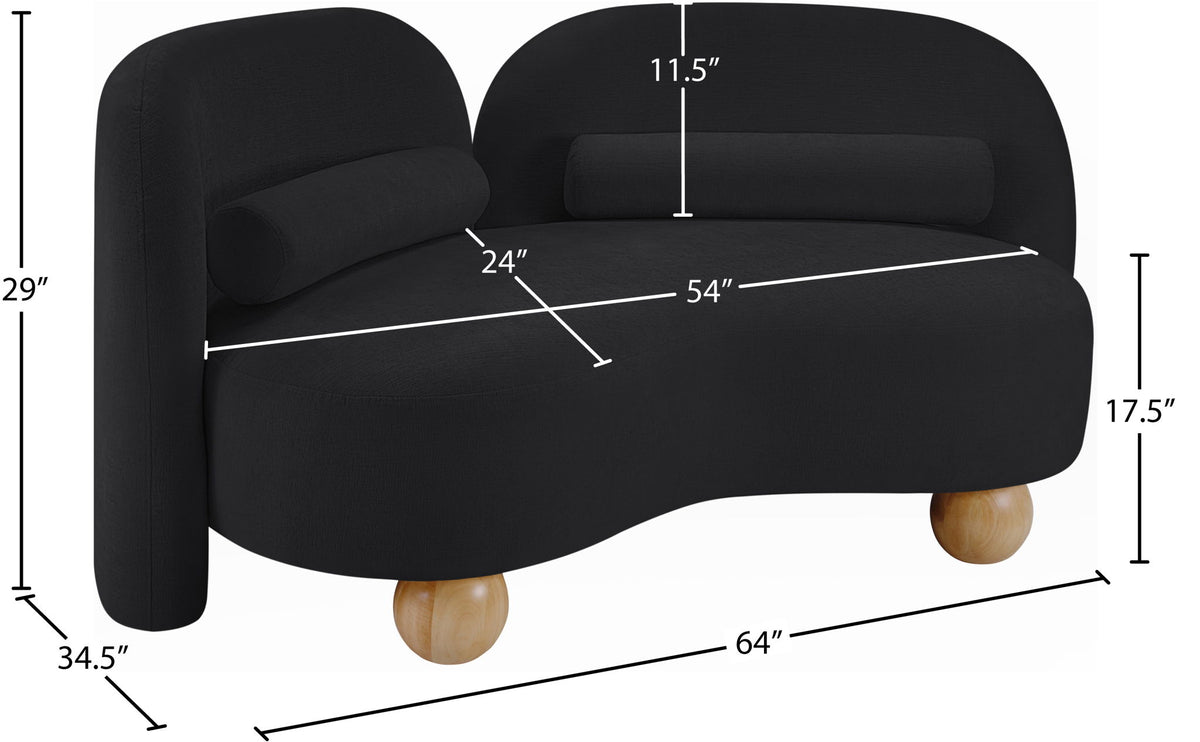 Daphne - Chenille Loveseat