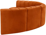 Arc - Velvet 6 Piece U-Shaped Modular Sofa