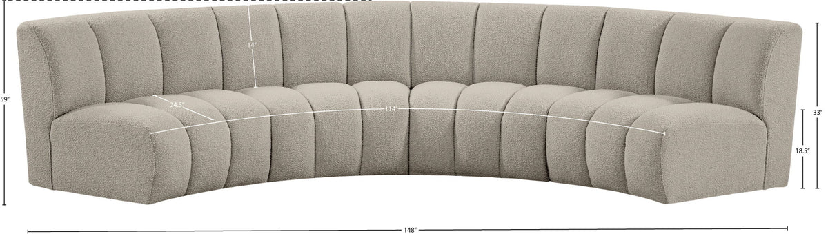 Infinity - 4 Piece Boucle Modular Sectional