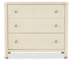 Archives - Raffia Three-Drawer Chest - Beige