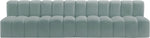 Arc - Faux Leather 4 Seats Modular Sofa