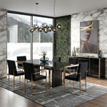 Cartier Modern Black & Rosegold Dining Table by VIG Furniture - View 16