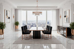 Cartier Modern Black & Rosegold Dining Table by VIG Furniture - View 17